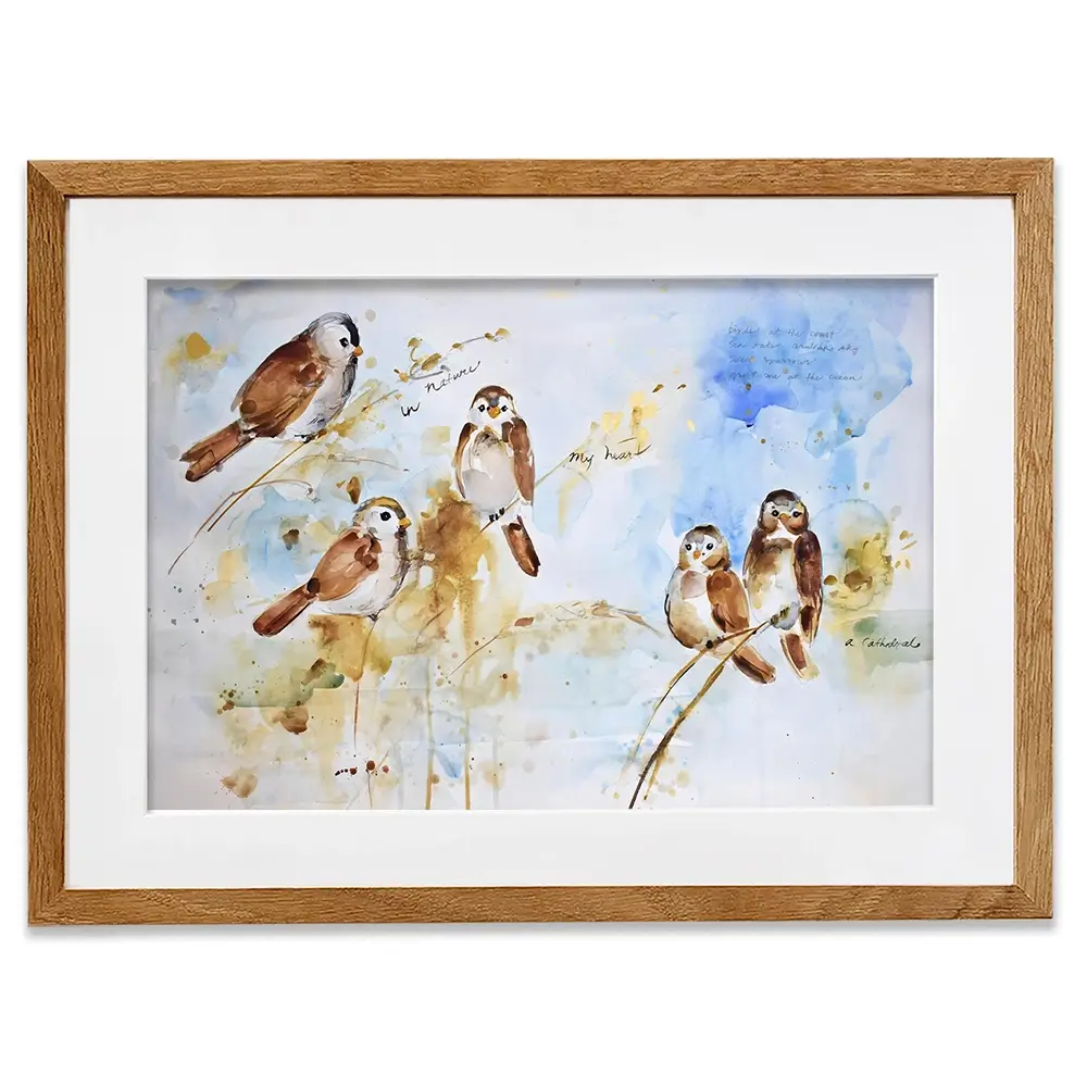 Holy Conversation Sparrows Framed Art Print Holy Conversation Sparrows Framed Art Print wall art product Tiffani Taylor - Independent