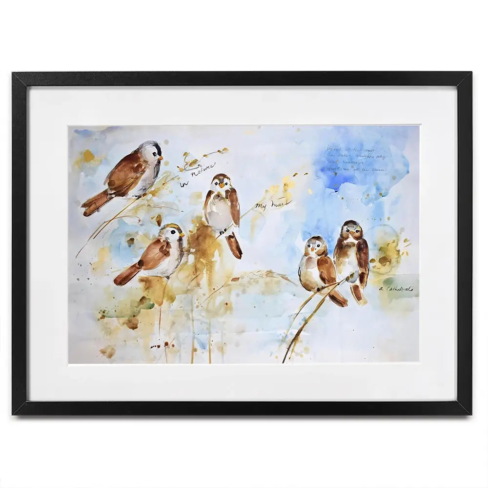 Holy Conversation Sparrows Framed Art Print Holy Conversation Sparrows Framed Art Print wall art product Tiffani Taylor - Independent