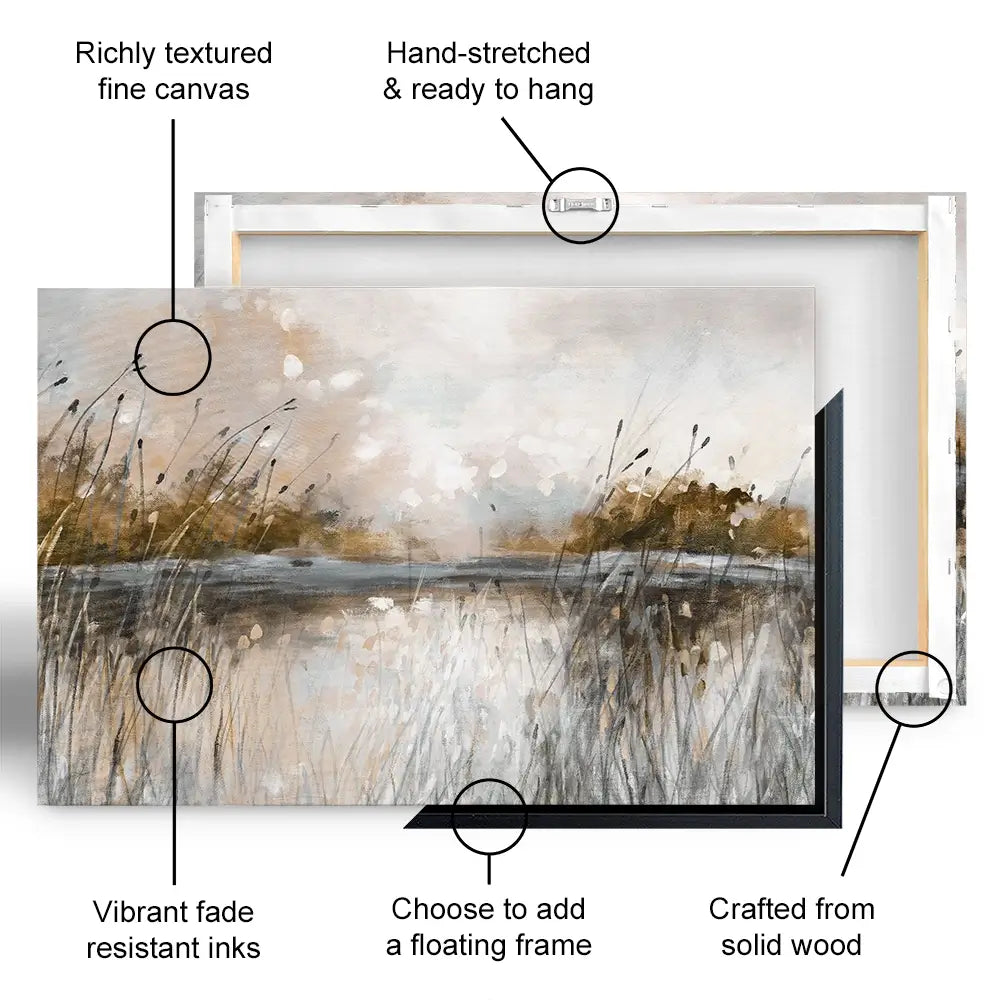 Honeybloom Lake View Canvas Print Honeybloom Lake View Canvas Print wall art product Carol Robinson