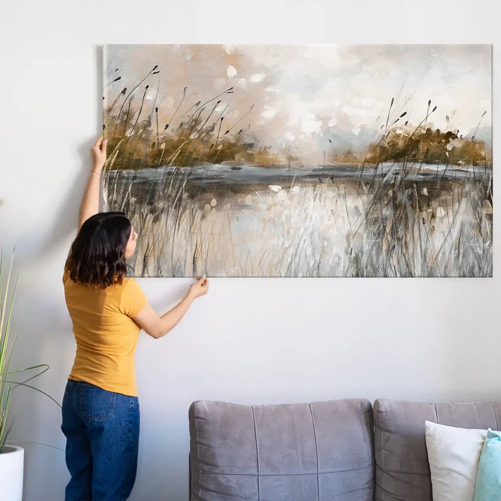 Honeybloom Lake View Oversized Canvas Print Honeybloom Lake View Oversized Canvas Print wall art product Carol Robinson