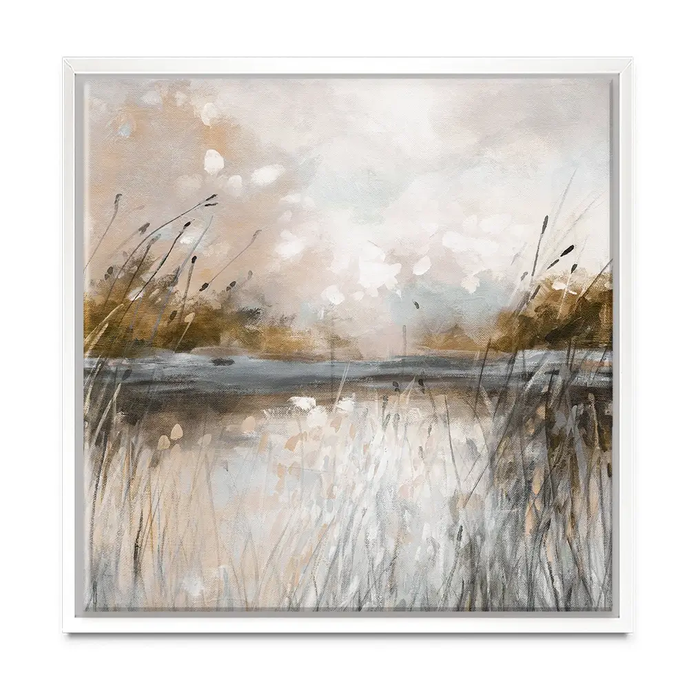 Honeybloom Lake View Square Canvas Print Honeybloom Lake View Square Canvas Print wall art product Carol Robinson