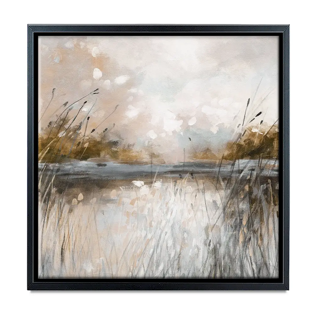 Honeybloom Lake View Square Canvas Print Honeybloom Lake View Square Canvas Print wall art product Carol Robinson