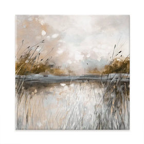 Honeybloom Lake View Square Canvas Print Honeybloom Lake View Square Canvas Print wall art product Carol Robinson
