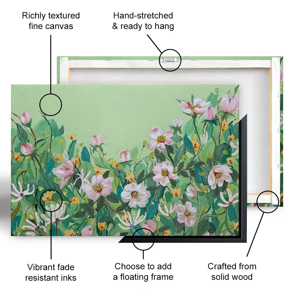 Honeysuckle And Roses Canvas Print Honeysuckle And Roses Canvas Print wall art product Karen Sutton