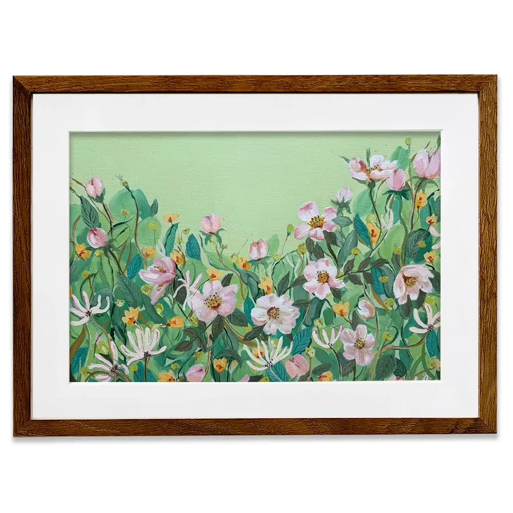 Honeysuckle And Roses Framed Art Print Honeysuckle And Roses Framed Art Print wall art product Karen Sutton