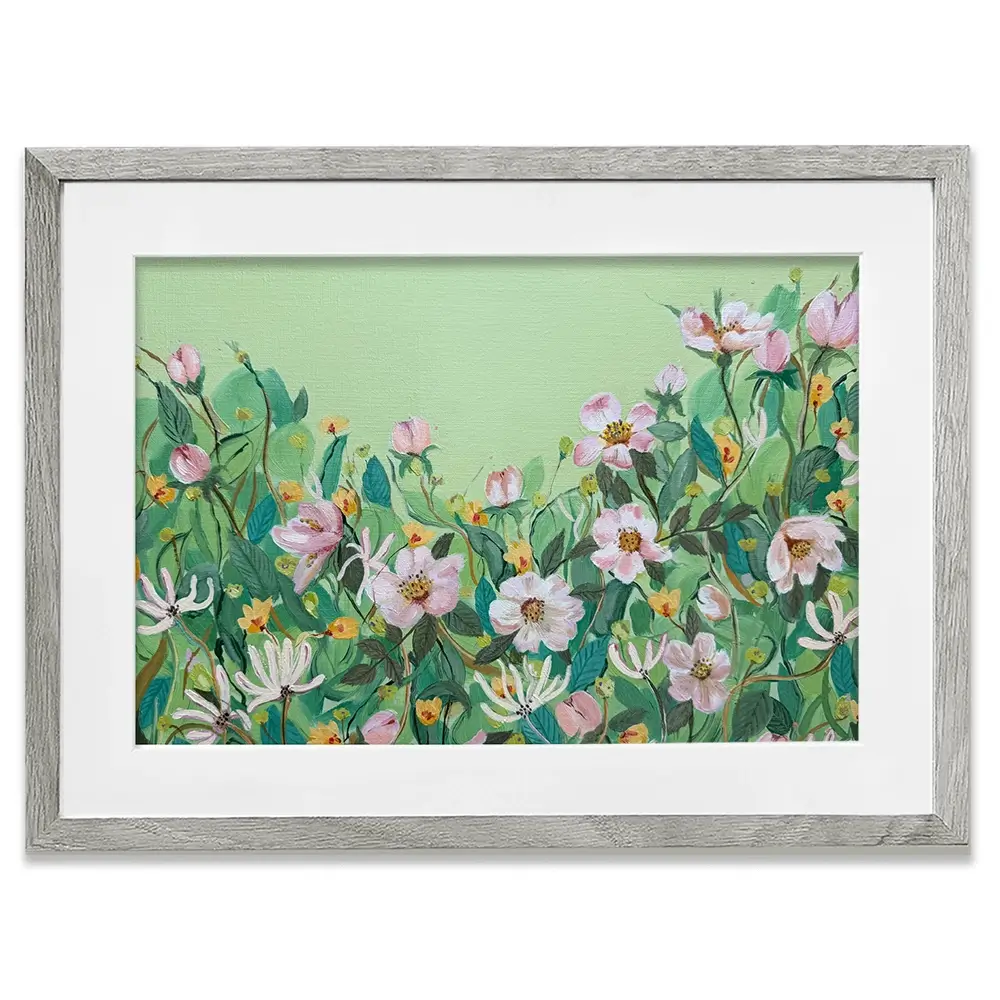 Honeysuckle And Roses Framed Art Print Honeysuckle And Roses Framed Art Print wall art product Karen Sutton