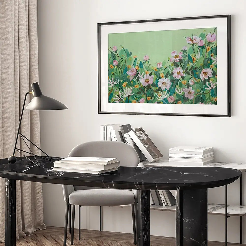 Honeysuckle And Roses Framed Art Print Honeysuckle And Roses Framed Art Print wall art product Karen Sutton