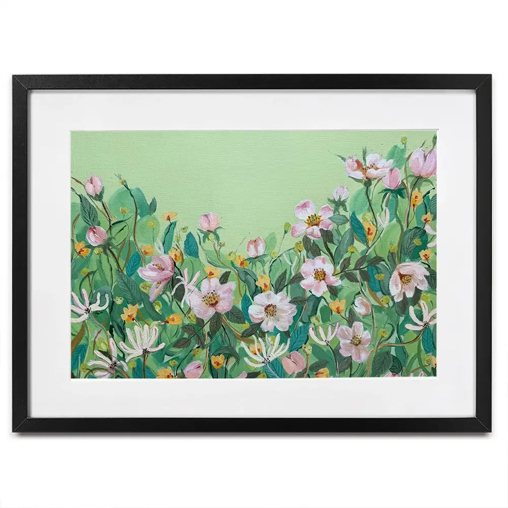 Honeysuckle And Roses Framed Art Print Honeysuckle And Roses Framed Art Print wall art product Karen Sutton