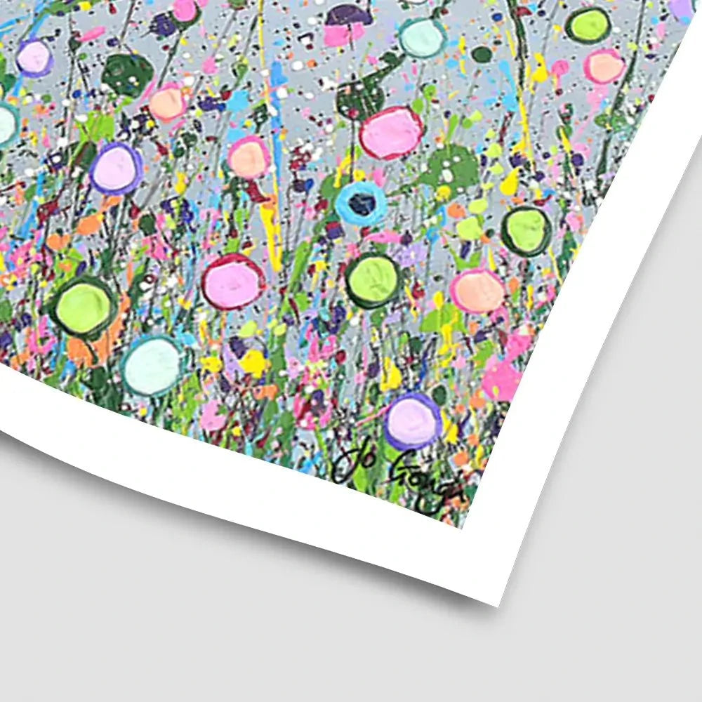 Hope Dances In The Flowers Art Print Hope Dances In The Flowers Art Print wall art product Jo Gough
