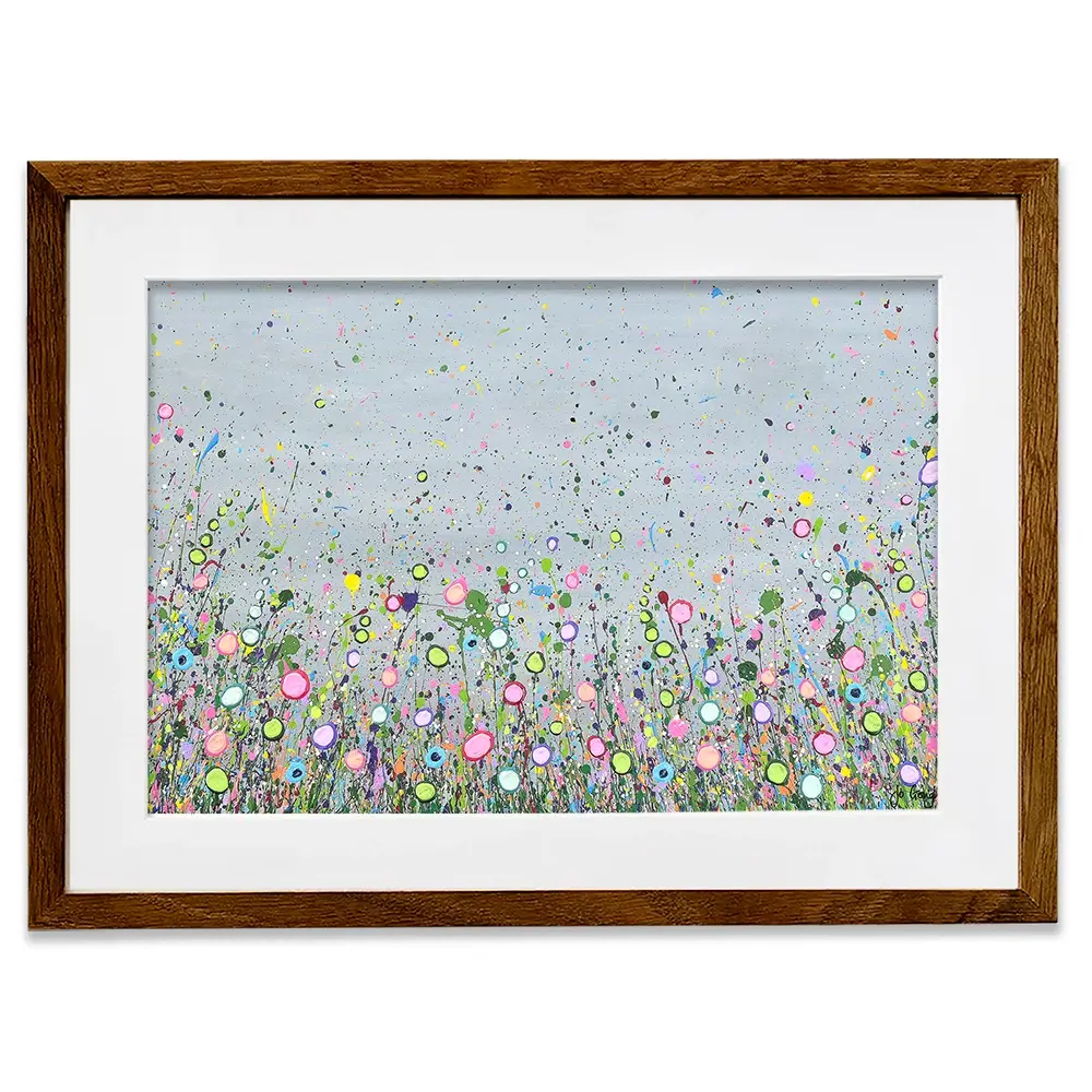 Hope Dances In The Flowers Framed Art Print Hope Dances In The Flowers Framed Art Print wall art product Jo Gough