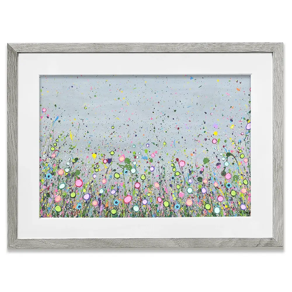 Hope Dances In The Flowers Framed Art Print Hope Dances In The Flowers Framed Art Print wall art product Jo Gough