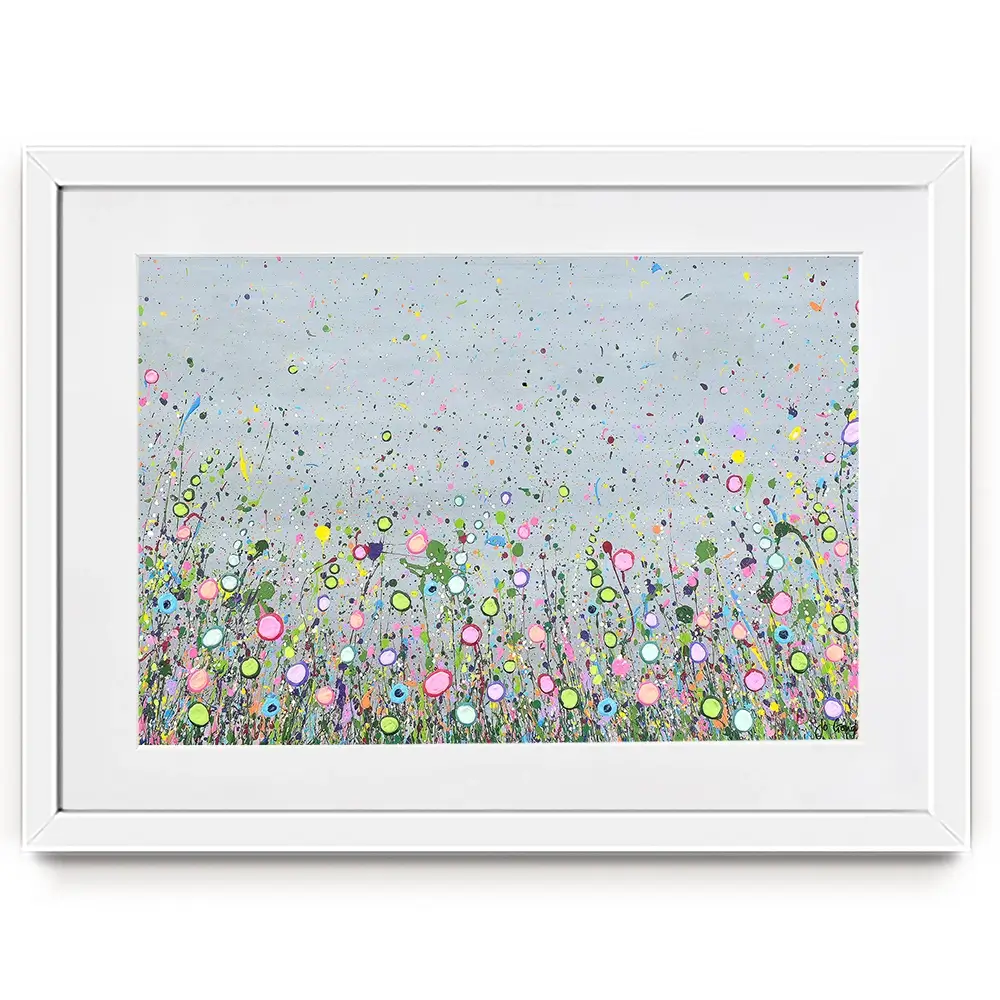 Hope Dances In The Flowers Framed Art Print Hope Dances In The Flowers Framed Art Print wall art product Jo Gough
