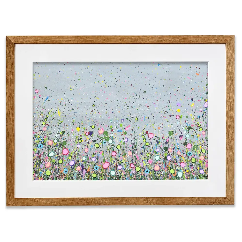 Hope Dances In The Flowers Framed Art Print Hope Dances In The Flowers Framed Art Print wall art product Jo Gough