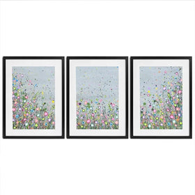 Hope Dances In The Flowers Framed Art Print Trio Hope Dances In The Flowers Framed Art Print Trio wall art product Jo Gough