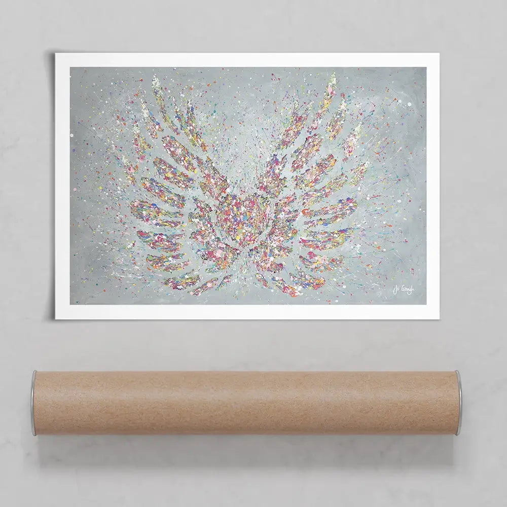 Hope Is Your Heart With Wings Art Print Hope Is Your Heart With Wings Art Print wall art product Jo Gough