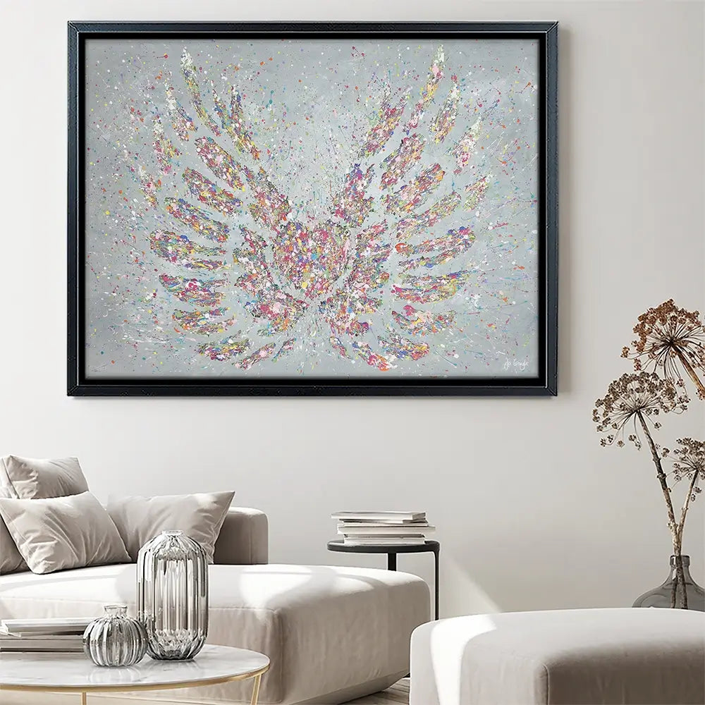Hope Is Your Heart With Wings Canvas Print Hope Is Your Heart With Wings Canvas Print wall art product Jo Gough
