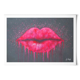 Hot Lips Art Print Hot Lips Art Print wall art product Jo Gough