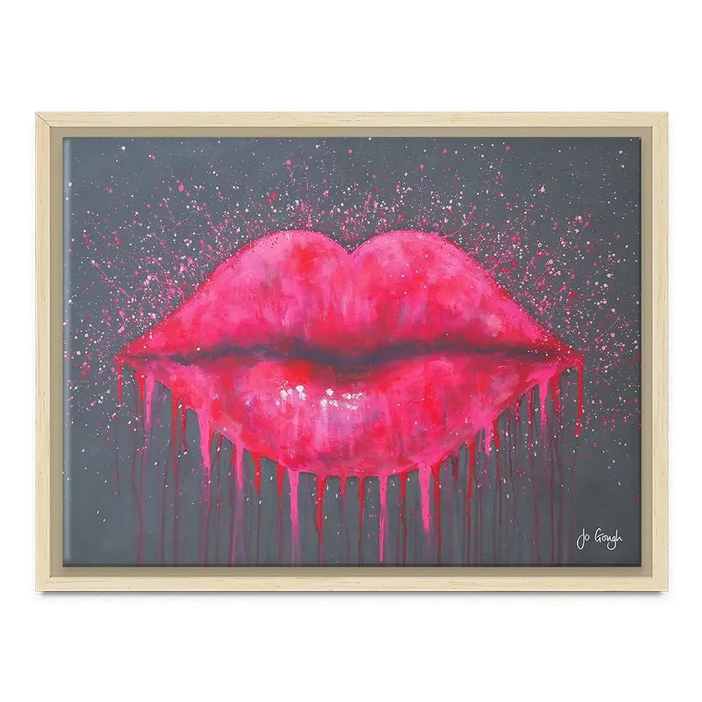 Hot Lips Canvas Print Hot Lips Canvas Print wall art product Jo Gough