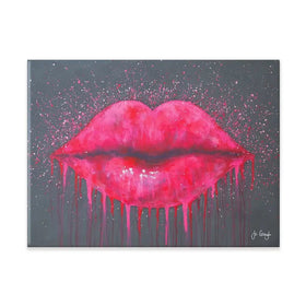 Hot Lips Canvas Print Hot Lips Canvas Print wall art product Jo Gough