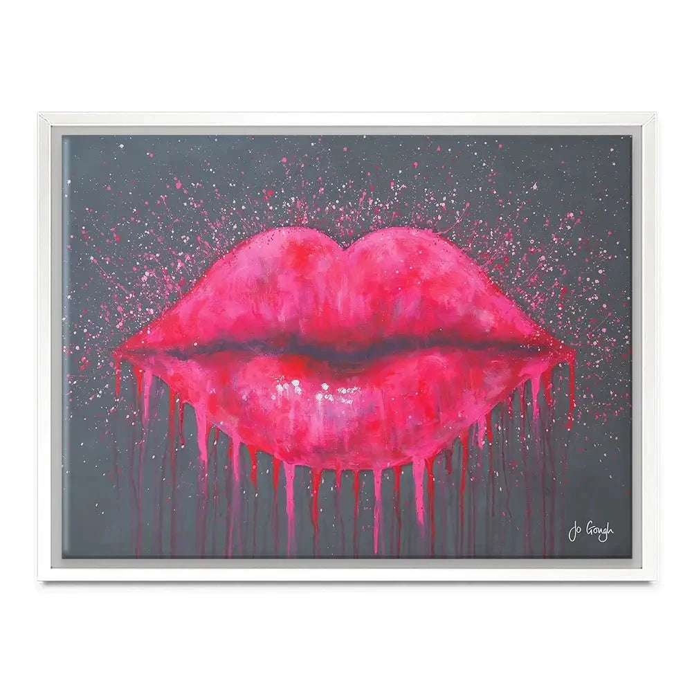 Hot Lips Canvas Print Hot Lips Canvas Print wall art product Jo Gough