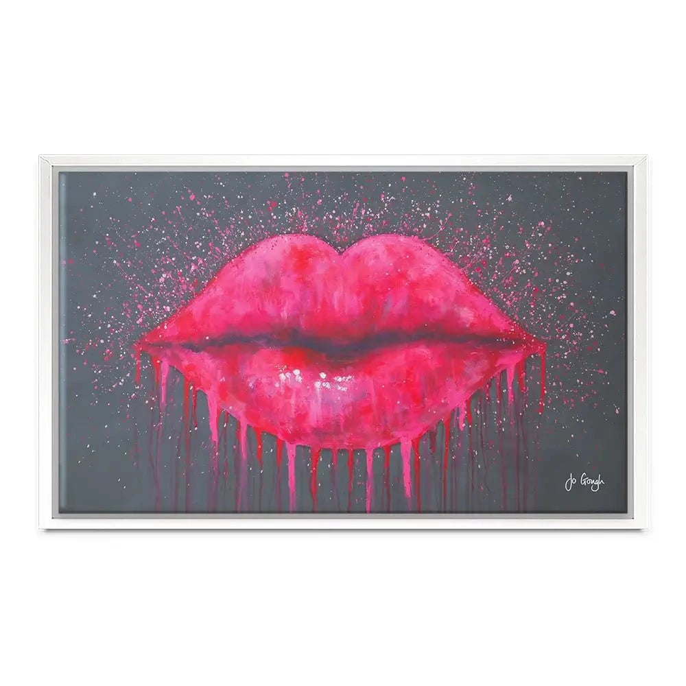 Hot Lips Canvas Print Hot Lips Canvas Print wall art product Jo Gough