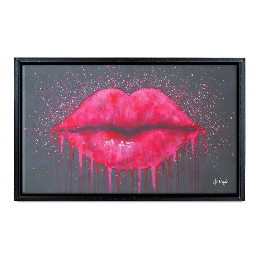 Hot Lips Canvas Print Hot Lips Canvas Print wall art product Jo Gough