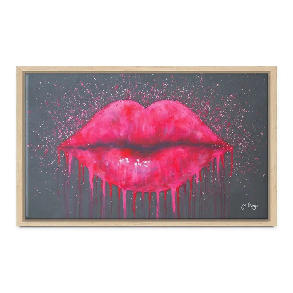 Hot Lips Canvas Print Hot Lips Canvas Print wall art product Jo Gough