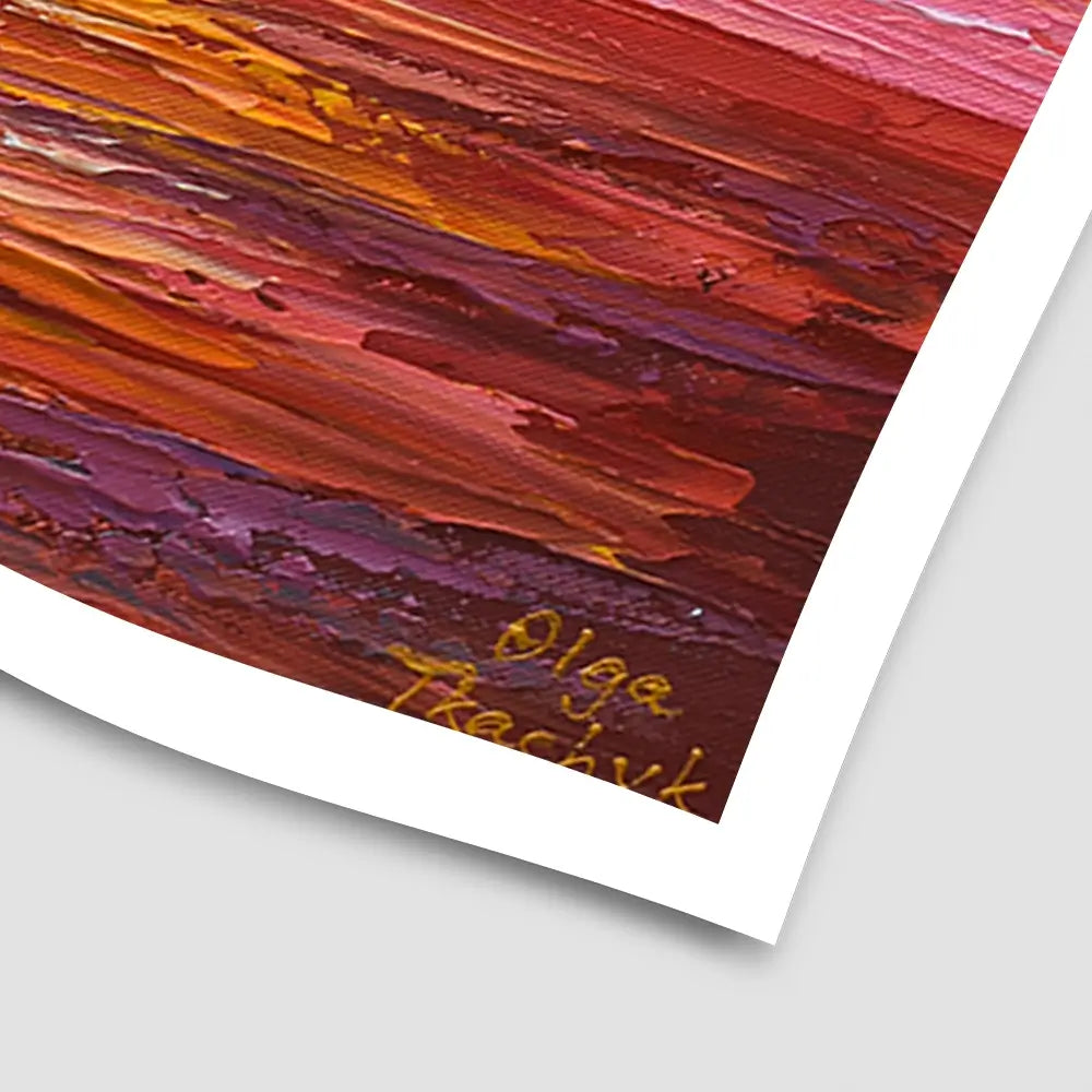 Hot Summer Sunset Art Print Hot Summer Sunset Art Print wall art product Olga Tkachyk