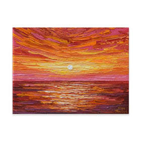 Hot Summer Sunset Canvas Print Hot Summer Sunset Canvas Print wall art product Olga Tkachyk