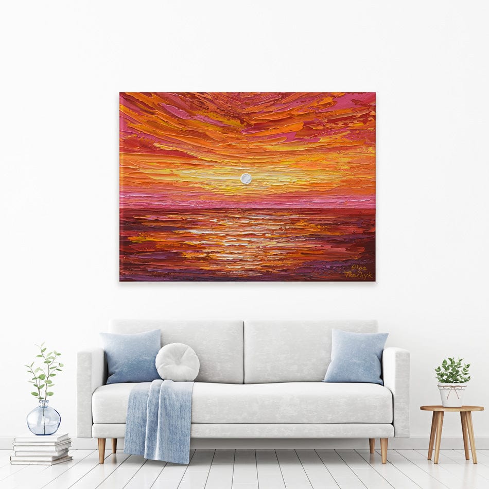 Hot Summer Sunset Canvas Print wall art product Olga Tkachyk