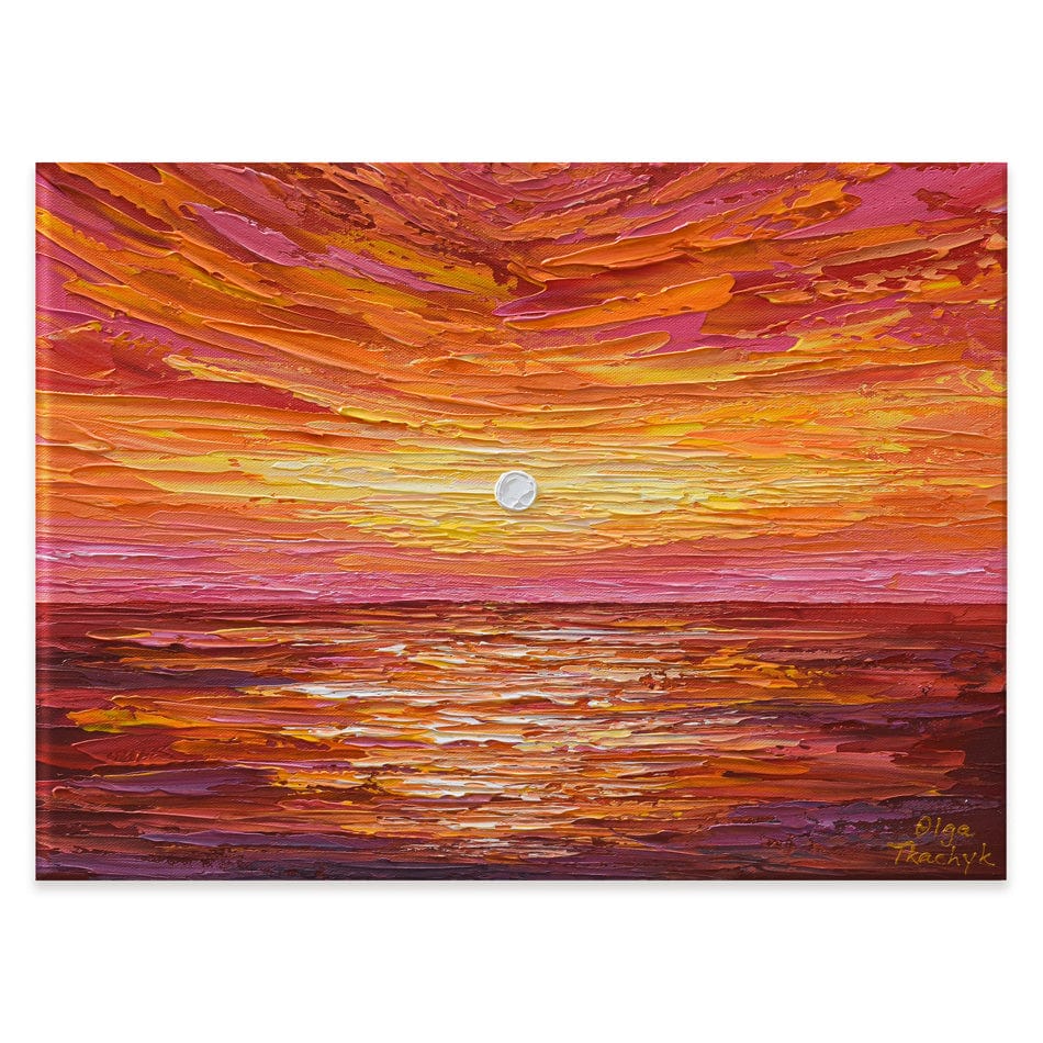 Hot Summer Sunset Canvas Print wall art product Olga Tkachyk