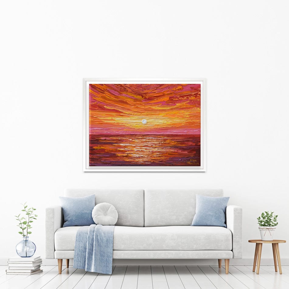Hot Summer Sunset Canvas Print wall art product Olga Tkachyk