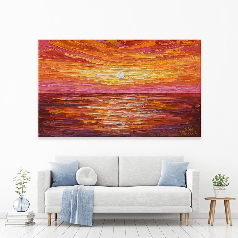 Hot Summer Sunset Canvas Print wall art product Olga Tkachyk