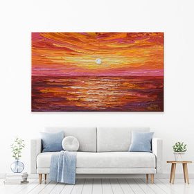 Hot Summer Sunset Canvas Print wall art product Olga Tkachyk