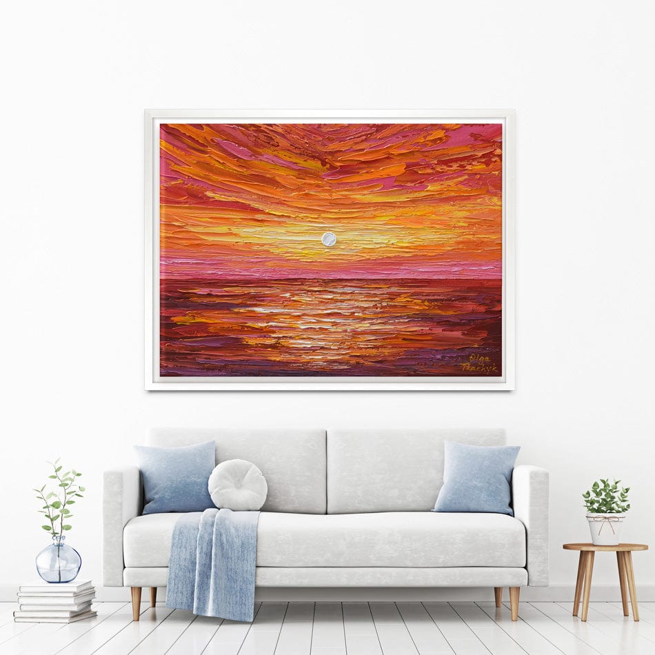 Hot Summer Sunset Canvas Print wall art product Olga Tkachyk