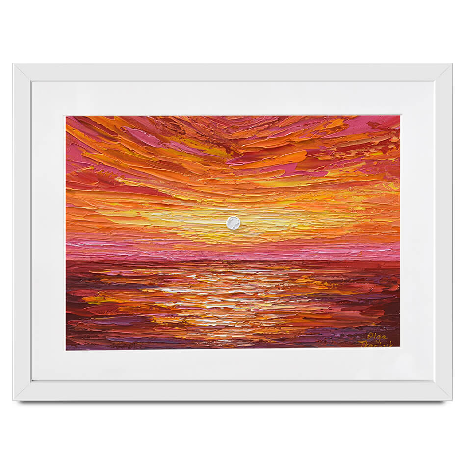 Hot Summer Sunset Framed Art Print Hot Summer Sunset Framed Art Print wall art product Olga Tkachyk