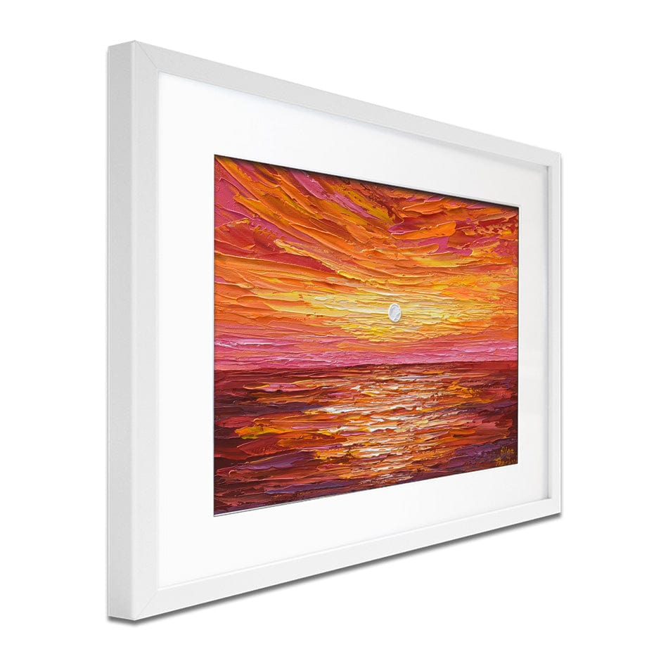 Hot Summer Sunset Framed Art Print wall art product Olga Tkachyk