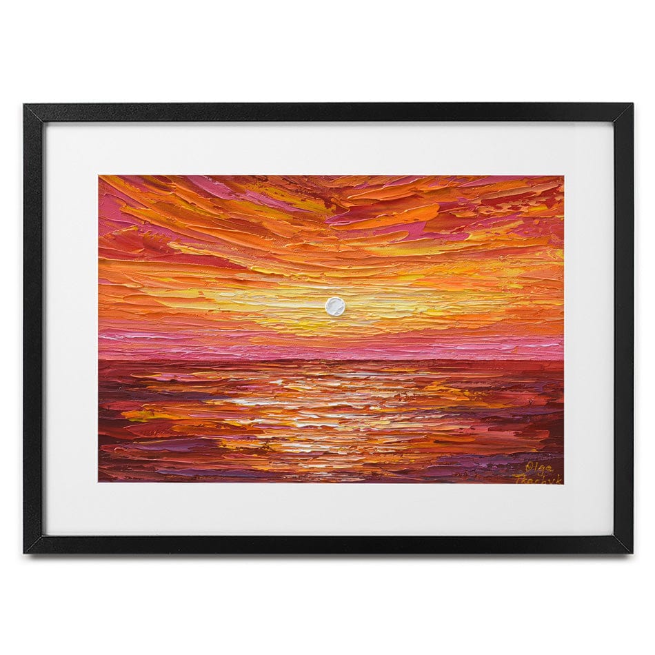 Hot Summer Sunset Framed Art Print wall art product Olga Tkachyk