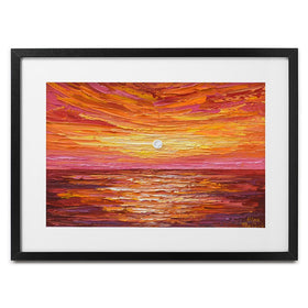 Hot Summer Sunset Framed Art Print wall art product Olga Tkachyk