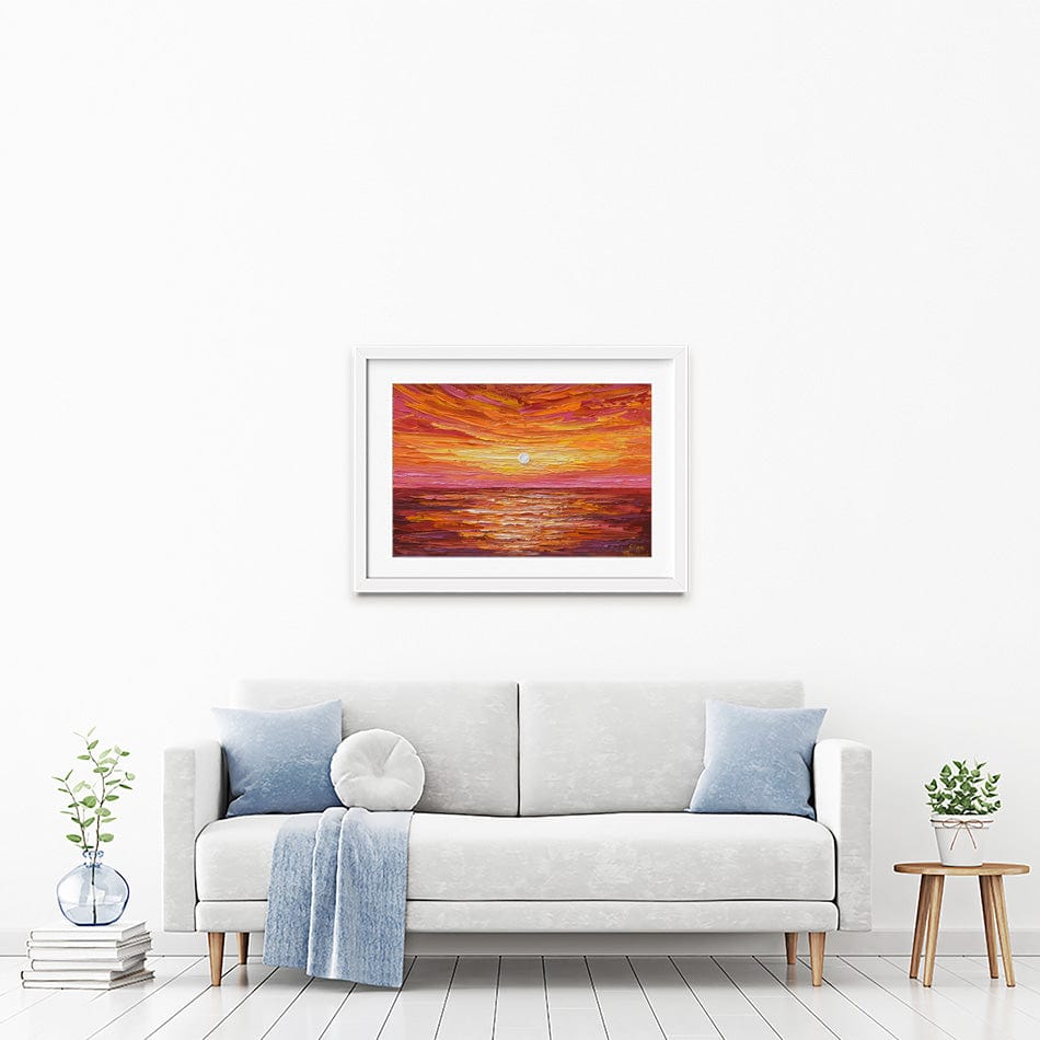Hot Summer Sunset Framed Art Print wall art product Olga Tkachyk