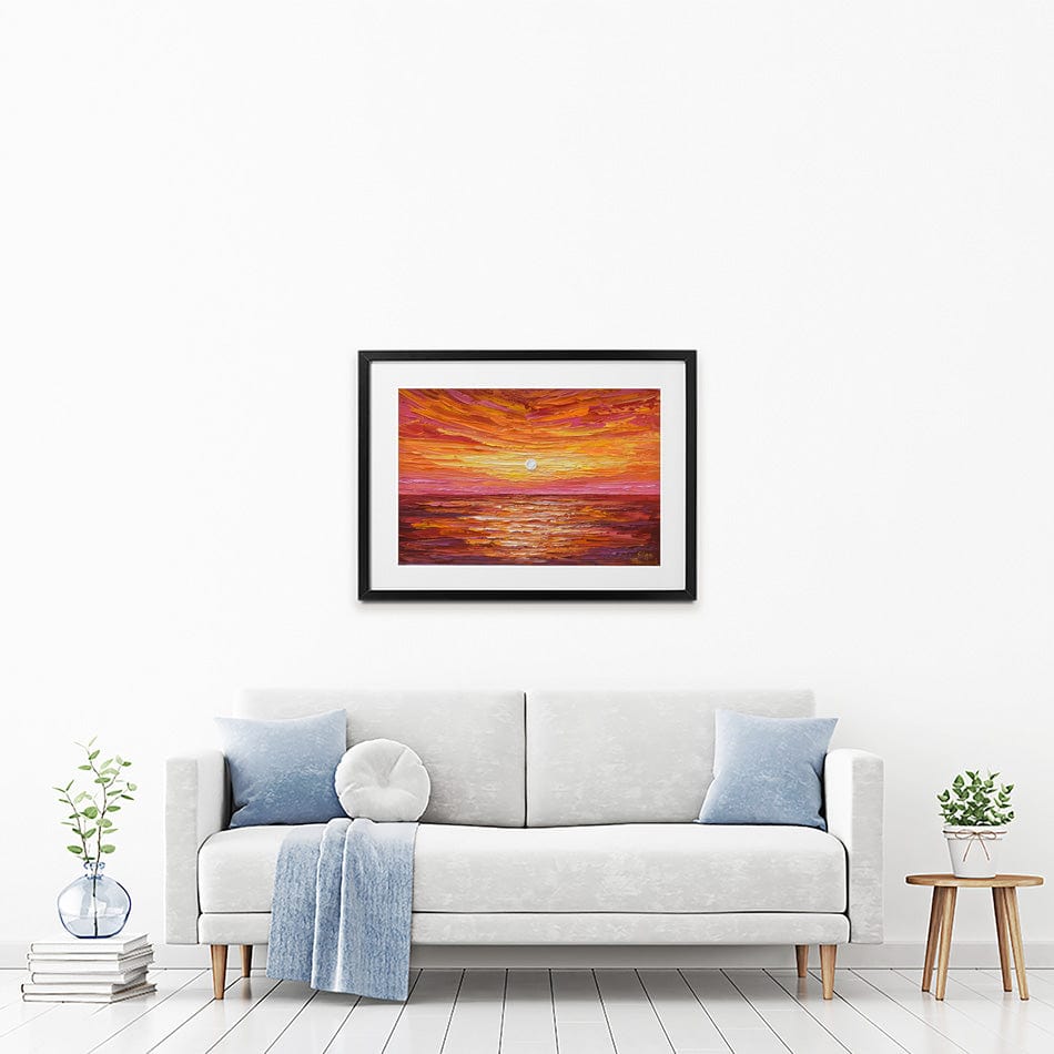 Hot Summer Sunset Framed Art Print wall art product Olga Tkachyk