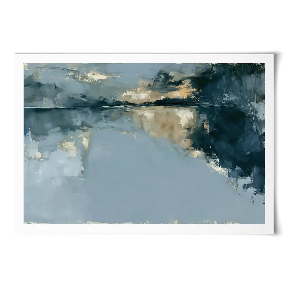 Hour Of Slow Reflection Art Print Hour Of Slow Reflection Art Print wall art product Chromatic Storm Studio