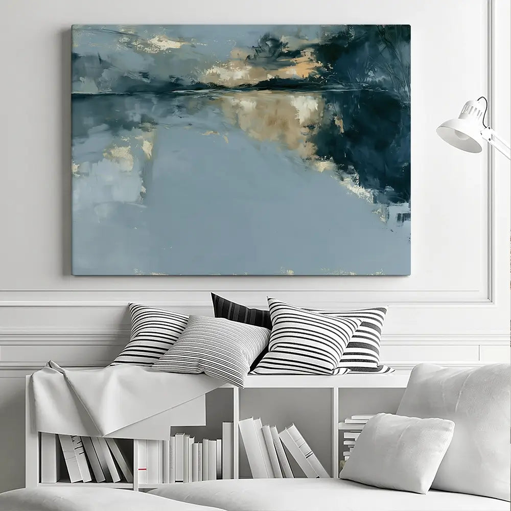 Hour Of Slow Reflection Canvas Print Hour Of Slow Reflection Canvas Print wall art product Chromatic Storm Studio