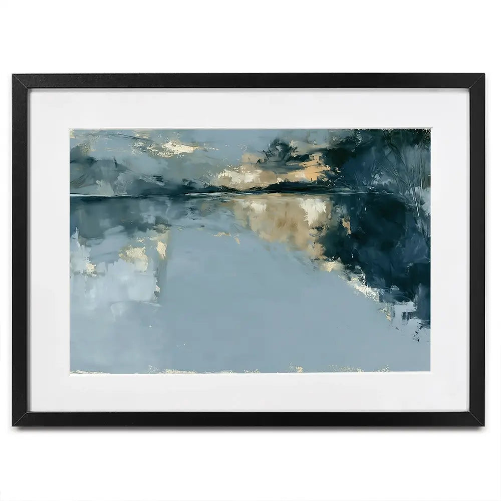 Hour Of Slow Reflection Framed Art Print Hour Of Slow Reflection Framed Art Print wall art product Chromatic Storm Studio