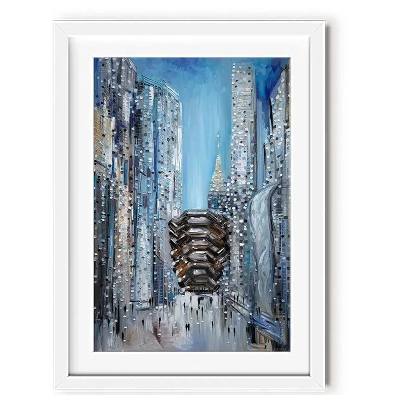 Hudson Yards Framed Art Print Hudson Yards Framed Art Print wall art product Ekaterina Ermilkina