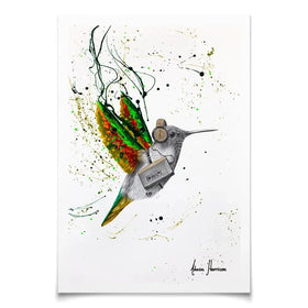 Hummingbird Beats Art Print Hummingbird Beats Art Print wall art product Ashvin Harrison