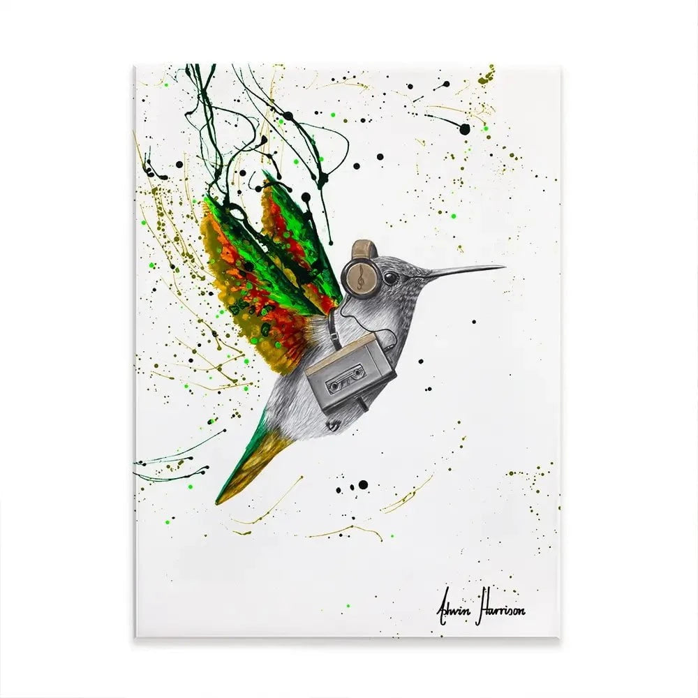 Hummingbird Beats Canvas Print Hummingbird Beats Canvas Print wall art product Ashvin Harrison