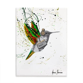Hummingbird Beats Canvas Print Hummingbird Beats Canvas Print wall art product Ashvin Harrison