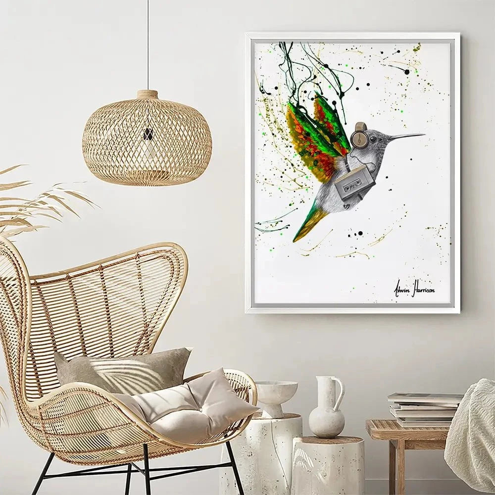 Hummingbird Beats Canvas Print Hummingbird Beats Canvas Print wall art product Ashvin Harrison