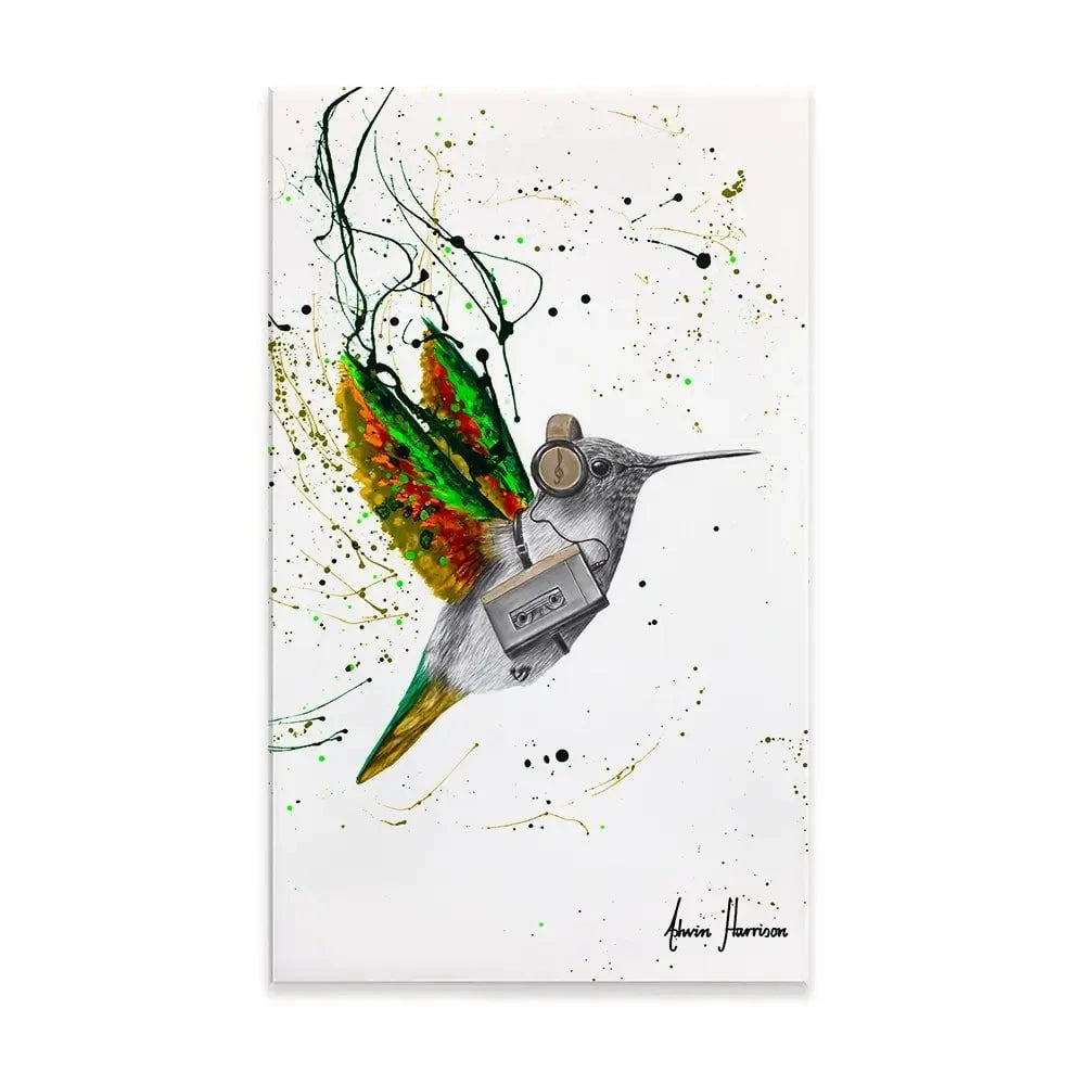 Hummingbird Beats Canvas Print Hummingbird Beats Canvas Print wall art product Ashvin Harrison